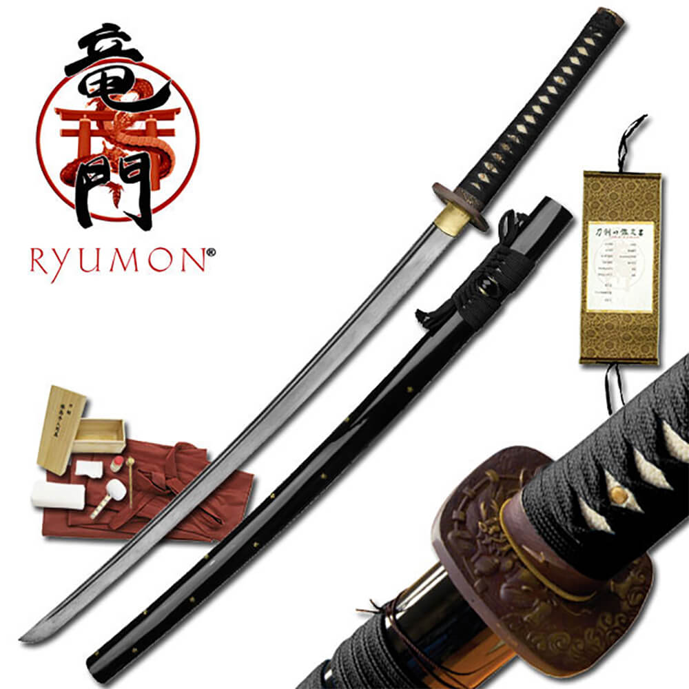 Ryumon - Hand Forged Samurai Sword with Cleaning Kit - RY-3200